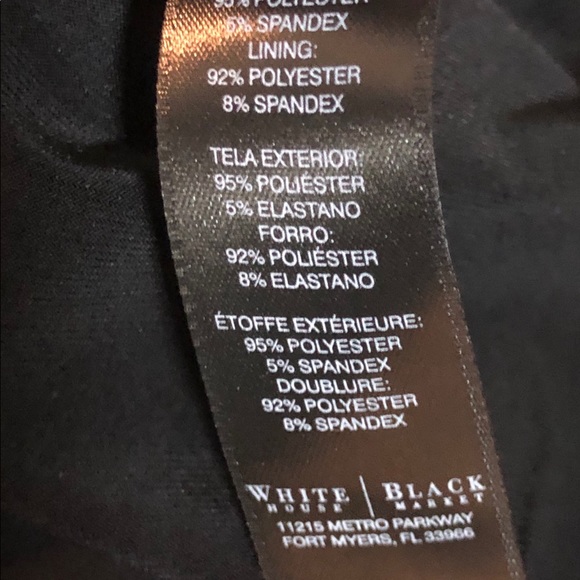 BLACK WHITE HOUSE BLACK MARKET DRESS - Picture 7 of 8